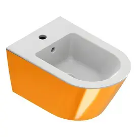 Біде підвісне Zero Catalano 0118551042 Bianco / Oro — вид на білому тлі