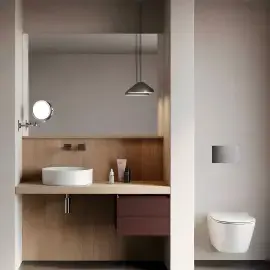 Умивальник Zero Catalano 0123450001 Glossy White — бічний ракурс