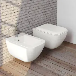 Унітаз підвісний Shui Comfort Cielo SHCOVSK + CPVSHCOTF Gloss White — вид спереду