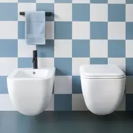 Унітаз підвісний Shui Comfort Cielo SHCOVSK + CPVSHCOTF Gloss White — бічний ракурс