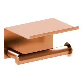 Тримач туалетного паперу з поличкою Architect Cosmic WJC235A0059054 Brushed Copper — вид на білому тлі