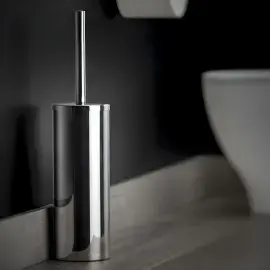 Щітка для унітазу підлогова Logic Cosmic WJC226A0001002 Chrome — бічний ракурс