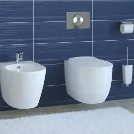 Унитаз Acqua New Devit 3020155 Белый глянец — вид спереди