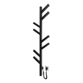 Сушка для рушників електрична Albero Devit DPR117025000B Matt Black — вид на білому тлі