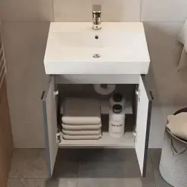 Тумба з умивальником Flow Devit 484050A Anthracite Matt — вид згори