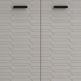 Тумба з умивальником Flow Devit 484050G Grey Matt — ракурс 3/4