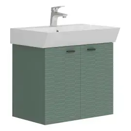 Тумба з умивальником Flow Devit 484060E Green Matt — вид на білому тлі