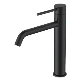 Змішувач для раковини, високий Flow Devit 550533B Matt Black — вид на білому тлі
