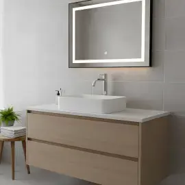 Змішувач для раковини високий Flow Devit 550536C Chrome — вид спереду