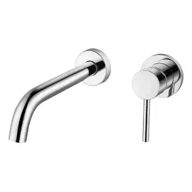 Змішувач для раковини, настінний Flow Devit 550537C Chrome — вид на білому тлі