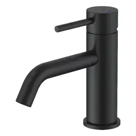 Змішувач для раковини Flow Devit 550547B Matt Black — вид на білому тлі