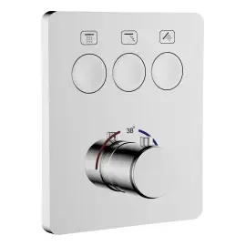 Термостат для ванни / душу Flow Devit D114134010021C Chrome — вид на білому тлі