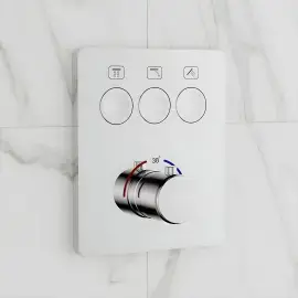 Термостат для ванни / душу Flow Devit D114134010021C Chrome — вид спереду