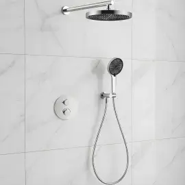 Комплект душової системи Flow Devit D117125011111C Chrome — вид спереду