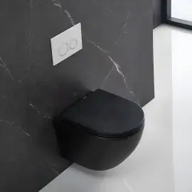 Унітаз підвісний Flow Devit DFL0460111MB — бічний ракурс