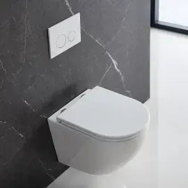 Підвісний унітаз Flow Devit DFL0460111W — бічний ракурс