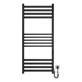 Сушка для рушників електрична Ancoro Devit DAN117053000B Matt Black 53 х 117 см — бічний ракурс