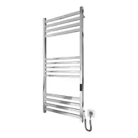 Сушка для рушників електрична Ancoro Devit DAN117053000C Polished Steel 53 х 117 см — вид на білому тлі