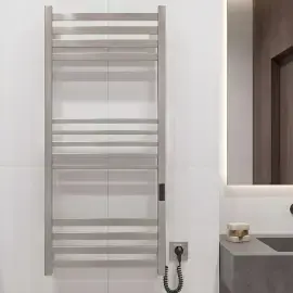 Сушка для рушників електрична Ancoro Devit DAN117053000S Satin Steel 53 х 117 см — вид спереду