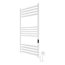 Сушка для рушників електрична Ancoro Devit DAN117053000W White Matt 53 х 117 см — вид на білому тлі