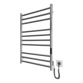 Сушка для рушників електрична Primo Devit DPR077053000S Satin Steel 53 х 77 см — вид на білому тлі