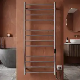 Сушка для рушників електрична Primo Devit DPR117053000C Polished Steel 53 х 117 см — вид спереду