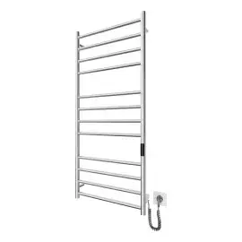 Сушка для рушників електрична Primo Devit DPR117053000C Polished Steel 53 х 117 см — вид на білому тлі
