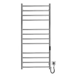 Сушка для рушників електрична Primo Devit DPR117053000S Satin Steel 53 х 117 см — бічний ракурс