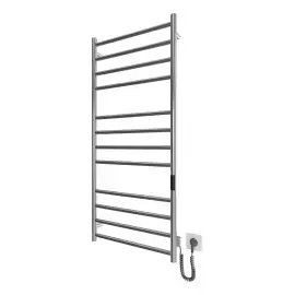 Сушка для рушників електрична Primo Devit DPR117053000S Satin Steel 53 х 117 см — вид на білому тлі