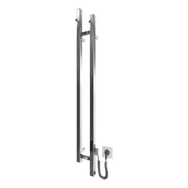 Сушка для рушників електрична Stretto Devit DST117014000S Satin Steel — вид на білому тлі