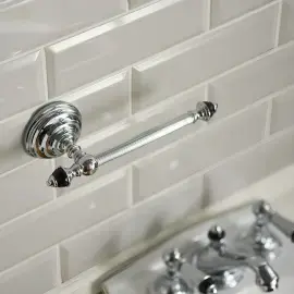 Держатель для туалетной бумаги Black Diamond Devon&Devon BLKD511CR Chrome — вид спереди