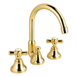 Змішувач для раковини City Devon&Devon UTCI100A Light Gold — вид на білому тлі