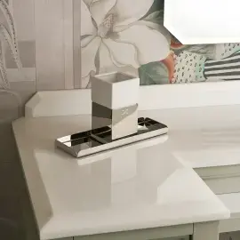 Стакан для зубных щёток Cube Devon&Devon CUBE303CR Chrome — вид спереди