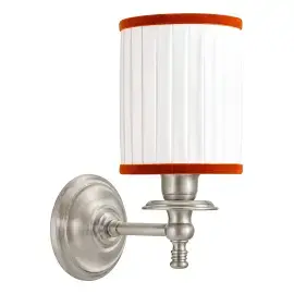 Настінний світильник Daisy Velvet 2 Devon&Devon DEDAISY2VLNKSA Satin Nickel — вид на білому тлі