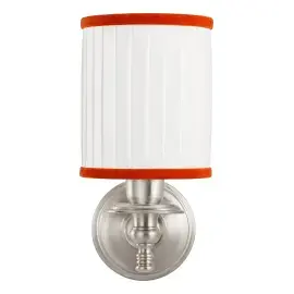 Настінний світильник Daisy Velvet 2 Devon&Devon DEDAISY2VLNKSA Satin Nickel — вид спереду