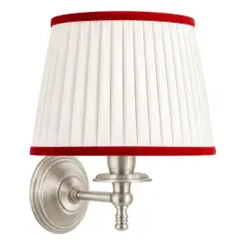 Настінний світильник Daisy Velvet 3 Devon&Devon DEDAISY3VLNKSA Satin Nickel — вид на білому тлі