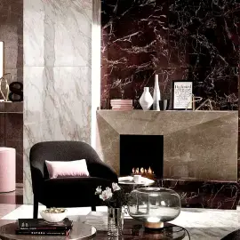 Керамограніт Marvel Edge Red Luxury 75 х 150 см Different AAIQ — вид згори