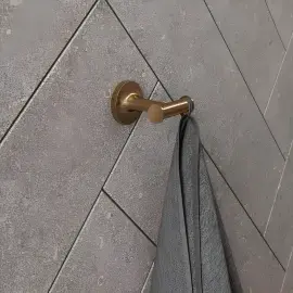 Гачок подвійний Starck T Duravit 0099300400 Brushed Bronze — бічний ракурс