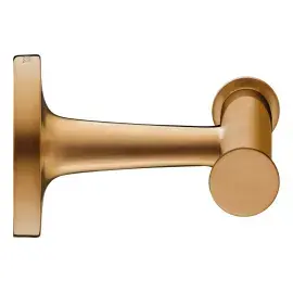 Гачок подвійний Starck T Duravit 0099300400 Brushed Bronze — вид на білому тлі