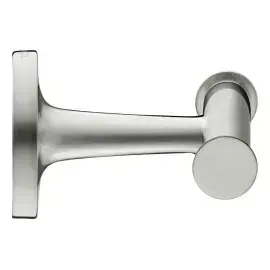 Гачок подвійний Starck T Duravit 0099307000 Stainless Steel Brushed — вид на білому тлі