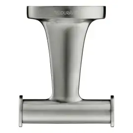 Гачок подвійний Starck T Duravit 0099307000 Stainless Steel Brushed — вид спереду