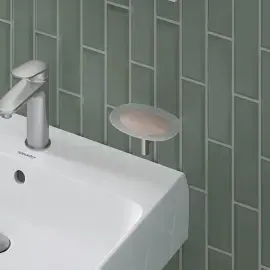 Мильниця підвісна Starck T Duravit 0099337000 Stainless Steel Brushed — вид спереду