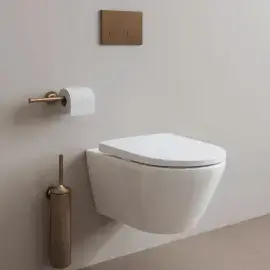 Тримач туалетного паперу подвійний Starck T Duravit 0099380400 Brushed Bronze — ракурс 3/4