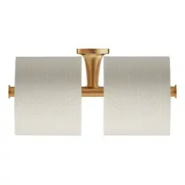 Тримач туалетного паперу подвійний Starck T Duravit 0099380400 Brushed Bronze — бічний ракурс