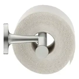 Тримач туалетного паперу подвійний Starck T Duravit 0099387000 Stainless Steel Brushed — вид ззаду