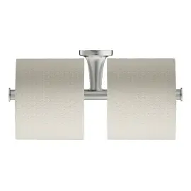 Тримач туалетного паперу подвійний Starck T Duravit 0099387000 Stainless Steel Brushed — бічний ракурс