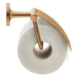 Тримач туалетного паперу з кришкою Starck T Duravit 0099400400 Brushed Bronze — вид на білому тлі