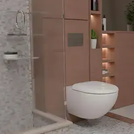 Унітаз півісний Architec Duravit 45720900A1 — вид спереду