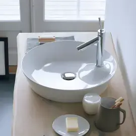 Умивальник Cape Cod Duravit 2328480000 Alpine White — деталь крупним планом