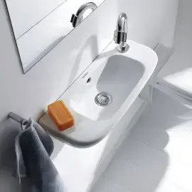 Умивальник D-Code Duravit 07065000082 — бічний ракурс